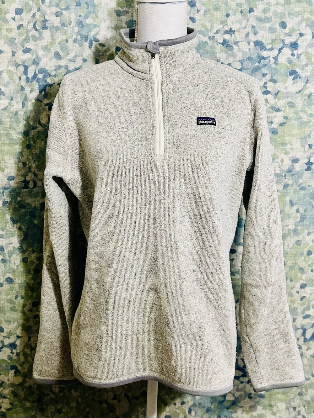 Patagonia Better Sweater 1/4 Zip Fleece Pullover Heather Gray Women’s Large